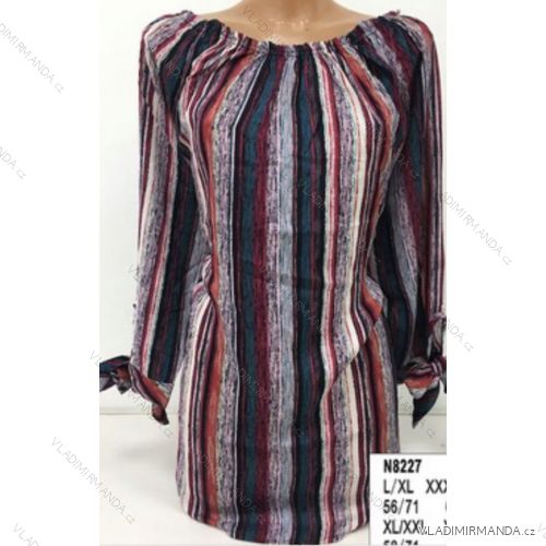 Tričko tunika dlhý rukáv dámske (l-3XL) ERBOSSI PM119069