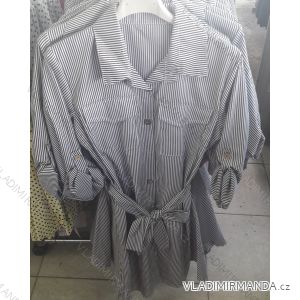 Šaty letné košeľové dámske prúžok (uni s / m) ITALSKÁ MÓDA IM719055
