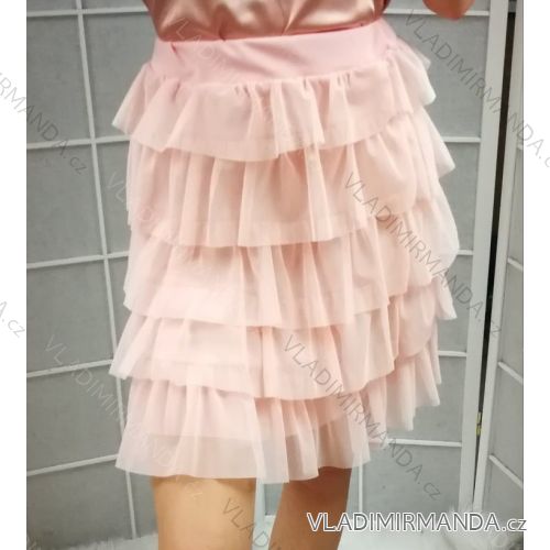 Sukňa s volánky dámska (uni s/m) ITALSKÁ MÓDA IM919288