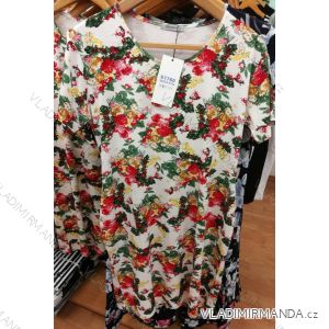 Kleid Kurzarm Damen Sommer Blumen (42-50) Benter 61760
