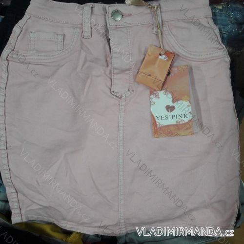 Sukňa riflová dámska (XS-XL) yes pink IM919WL1197
