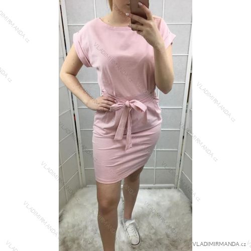 Kurzes Sommerkleid Damen (uni s / m) ITALIENISCHER MODUS IM919518
