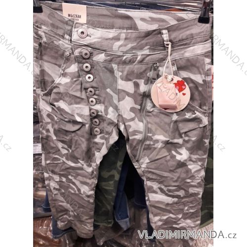 Rifle jeans 3/4 dámské maskáč  (xs-xl) MOZZAAR MA419C9901
