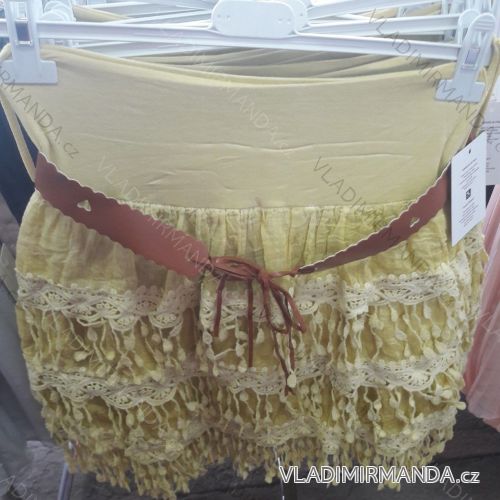 Sukňa letná krátka dámska s pásikom (uni s / m) ITALSKÁ MÓDA IM719117
