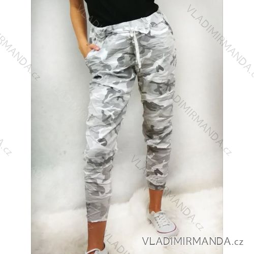 Kalhoty maskáč dámské se zipem (uni m / l) ITALSKÁ MÓDA IM519407
