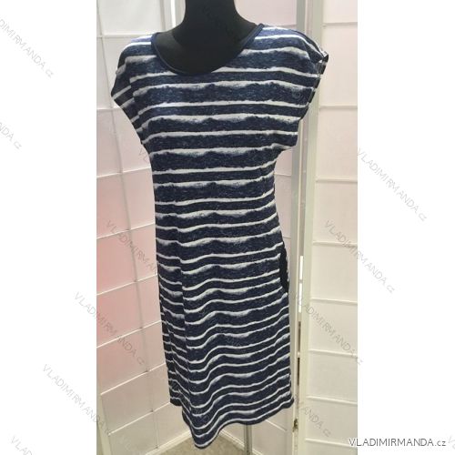 Šaty letné krátky rukáv dámske (L-XXXL) POĽSKÁ moda PM519005
