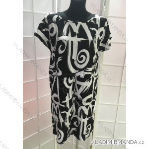 Šaty letné krátky rukáv dámske (L-XXXL) POĽSKÁ moda PM519006
