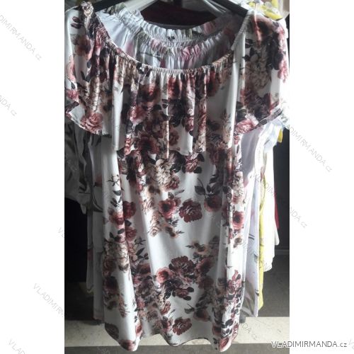 Tričko blúzka s volánom krátky rukáv dámske (uni sl) TALIANSKÁ MÓDA IM919660