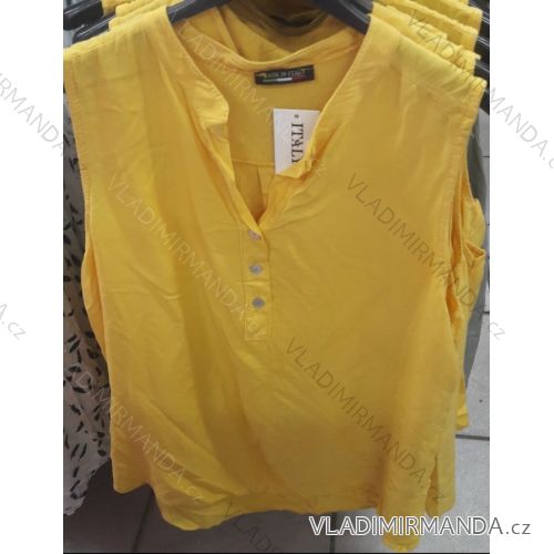Tričko tunika bez rukávů dámská (uni xl-3xl) ITALSKá MóDA IM719685