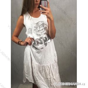 Šaty letní dámské na široká ramínka (uni s/m) ITALSKá MóDA IM9191147