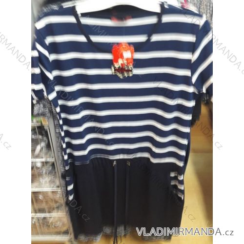 Kurzärmliges Damenkleid in Übergröße (XL-2xL) EXCZOTIC TM819776