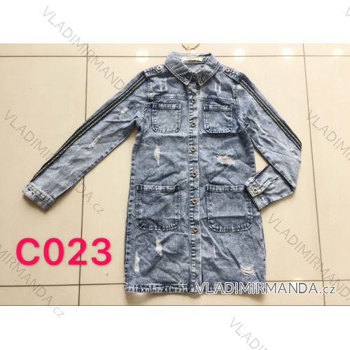 Bunda riflová dlhá dámska (xs-xl) Re-dress MA119C023