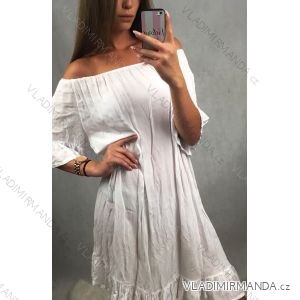 Šaty krátký rukáv dámská s odhalenými rameny (uni s/m) ITALSKá MóDA IM719279