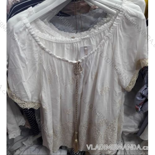 Tričko halenka krátký rukáv dámské (uni s-l) ITALSKá MóDA IM919679