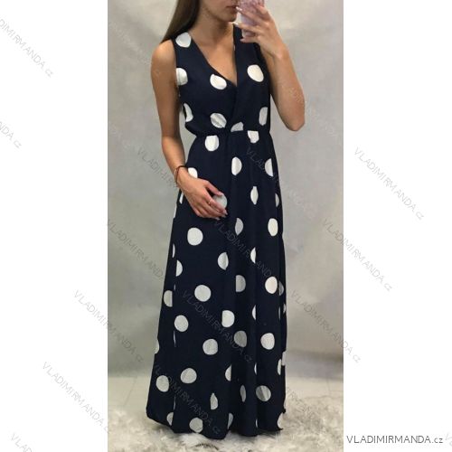 Langes Sommer Damen Kleid (uni sm) ITALIENISCHER MODUS IM919542