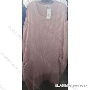 Šaty letní na ramínka s kapsami dámské (uni xl/2xl) ITALSKÁ MÓDA IM719306