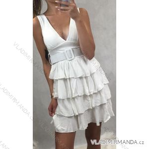 Šaty elegantní krátké s páskem dámské (uni s/m) ITALSKá MODA IM919251