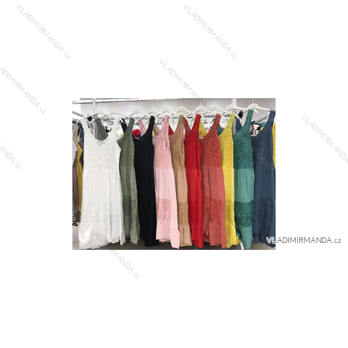 Langes Sommerkleid Damen (uni sl) ITALIENISCH MODA IM15190107Y15