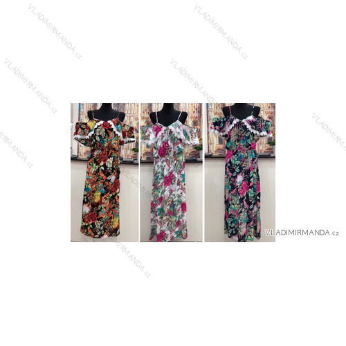 Šaty dlouhé letní dámské (uni s-l) ITALSKá MODA IM1519001