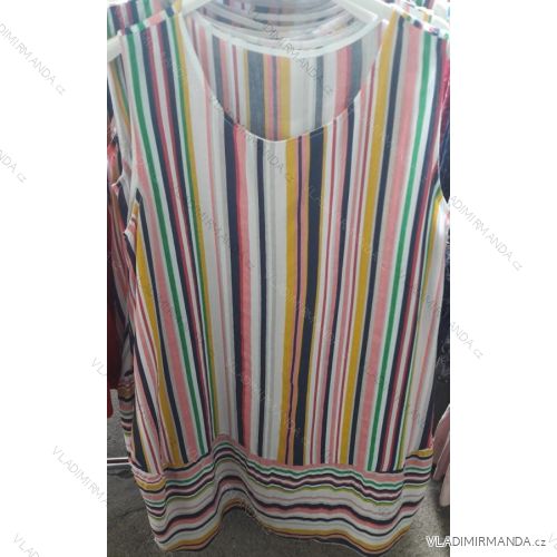 Šaty letní na ramínka dámské nadrozměrné (uni xl-3xl) ITALSKÁ MÓDA IM719804