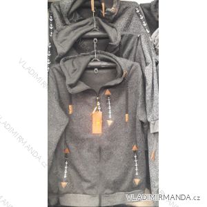 Mikina na zip s kapucí pánská nadrozměrná (L-3XL) HKD HKD19HKD-164
