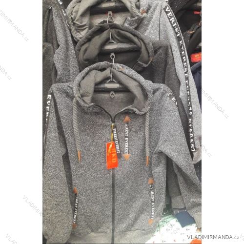 Mikina na zip s kapucí pánská nadrozměrná (L-3XL) HKD HKD19HKD-162