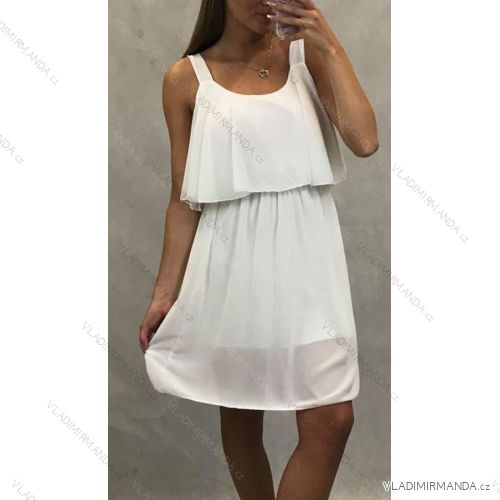 Šaty krátké letní dámské na ramínka (uni s-l) ITALSKá MODA IM1519070