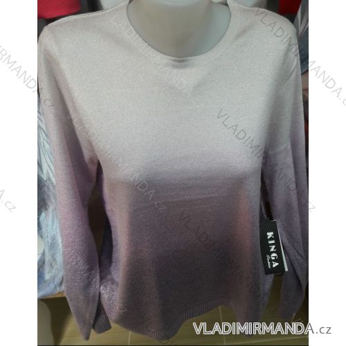 Svetr pulovr tenký dámský nadrozměrný (L-3XL) KINGA PM119207