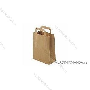 Papierová taška hnedá kraft 26 + 12x35 50ks / balenie