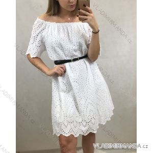 Summer Sleeveless Dress Short Sleeve Lace Ladies (uni m / l) ITALIAN FASHION IMR19016
