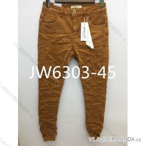 Kalhoty plátěné dámské (xs-xl) JEWELLY LEXXURY LEX19JW6303-45