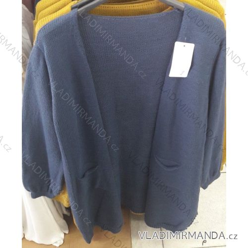 Cardigan pletený dlhý rukáv dámsky (uni s / m / L) TALIANSKÁ MÓDA im719411
