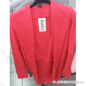 Cardigan pletený dlouhý rukáv dámský (uni s-l) ITALSKá MODA im718262