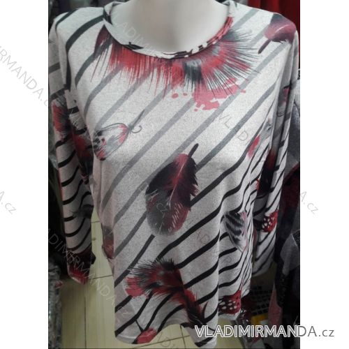 Women's T-shirt warm long sleeve oversized (l-3xl) ERBOSSI PM119236
