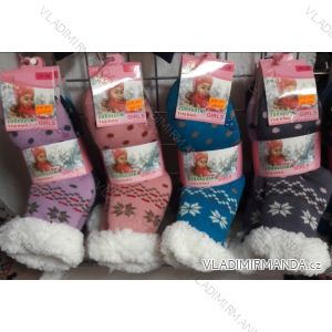 Ponožky teplé bavlněné dětské dorost dívčí (35-38) AMZF PCB-201