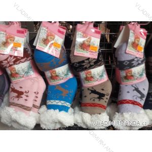Ponožky teplé bavlněné dětské dorost dívčí (35-38) AMZF PCB-200