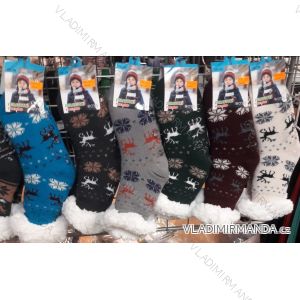 Ponožky teplé bavlněné dětské dorost chlapecké (30-38) AMZF PCA-101
