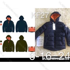 Kabát zimní s kapucí dětský dorost chlapecký (6-16 let) SAD SAD19KF27