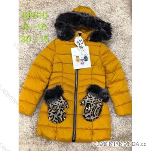 Kabát zimní s kapucí a kožíškem dorost dívčí (8-16 let) SAD SAD21KF510