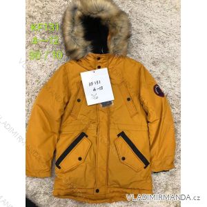 Kabát zimné s kapucňou a kožušinkou detský dorast chlapčenský (4-12 rokov) SAD SAD19KF131