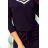 224-1 Sports dress with a welt - dark blue
