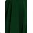 114-10 Flared Dress - Heart-Shaped Neckline - Dark Green
