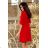 217-1 NEVA Trapezoidal dress - red
