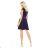 Dress MARTA with lace - navy blue 157-1
