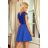 157-5 Dress MARTA with Lace - Royal Blue
