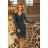 170-2 Lace dress with neckline - green
