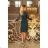 170-2 Lace dress with neckline - green
