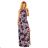 191-2 Long Dress Tied at the Neck - Mallow
