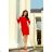 189-4 Sports dress with neckline - red
