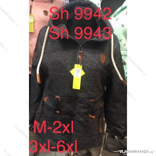 Mikina prodloužená teplá dámská nadrozměrná (3xl-6xl) VINTE VIN19SH9943